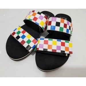 Vans Cayucas Rainbow Slides -Women’s Size US 6.5